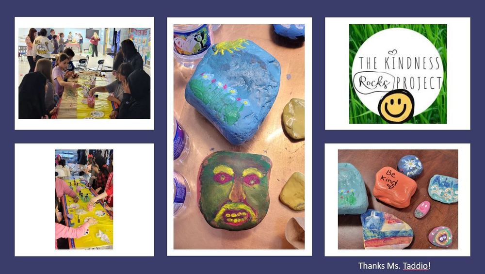 Kindness rocks designed in honor of Kindness Week.