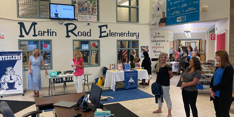Martin Road Elementary entryway foyer