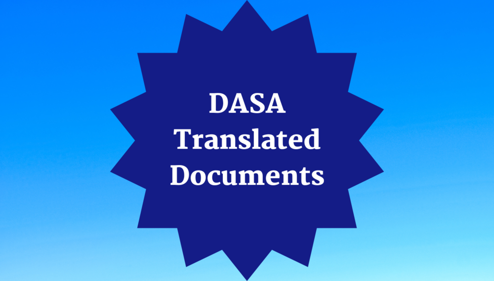 DASA translations